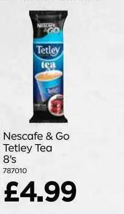 Bestway Nescafe & Go Tetley Tea 8's offer