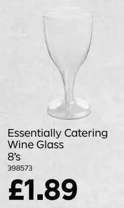 Bestway Essentially Catering Wine Glass 8's offer