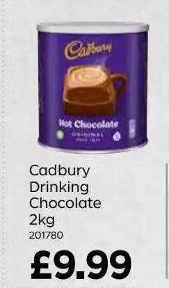 Bestway Cadbuty Drinking Chocolate 2 Kg offer
