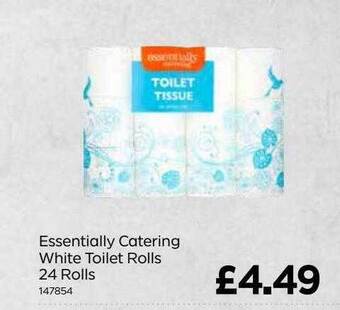 Bestway Essentially Catering White Toilet Rolls 24 Rolls offer