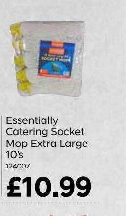 Bestway Essentially Catering Socket Mop Extra Large 10's offer
