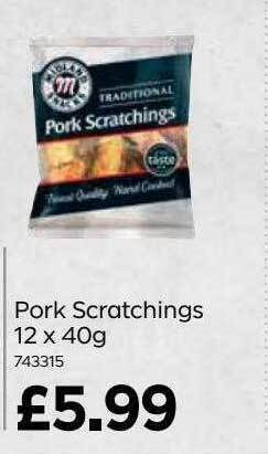 Bestway Pork Scratchings 12 X 40 G offer