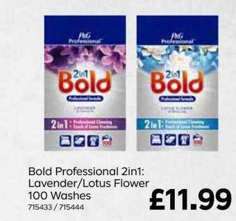 Bestway Bold Professional 2in1 : Lavender-lotus Flower 100 Washes offer