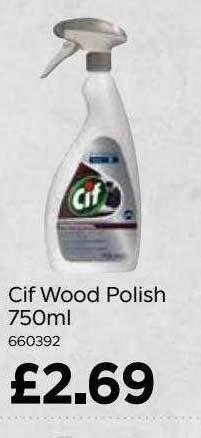 Bestway Cif Wood Polish 750ml offer