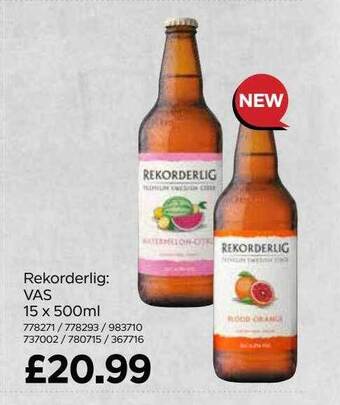 Bestway Rekorderlig : Vas 15 X 500ml offer