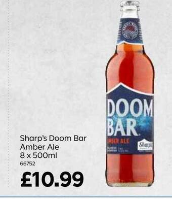 Bestway Sharp's Doom Bar Amber Ale 8 X 500ml offer