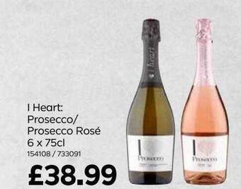 Bestway I Heart : Prosecco-prosecco Rosé 6 X 75cl offer
