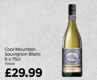 Bestway Cool Mountain Sauvignon Blanc 6 X 75cl offer