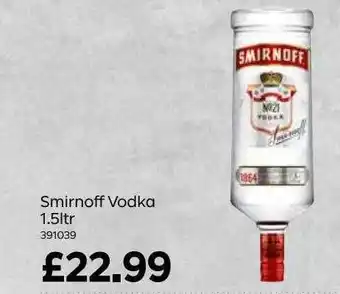 Bestway Smirnoff Vodka 1.5l offer