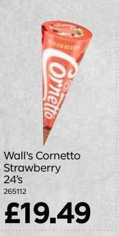 Bestway Wall's Cornetto Strawberry 24's offer