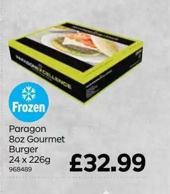 Bestway Paragon 8oz Gourmet Burger 24 X 226 G offer