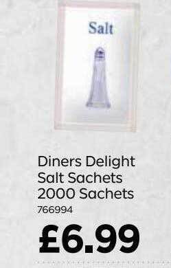 Bestway Diners Delight Salt Sachets 2000 Sachets offer