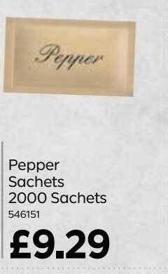Bestway Pepper Sachets 2000 Sachets offer
