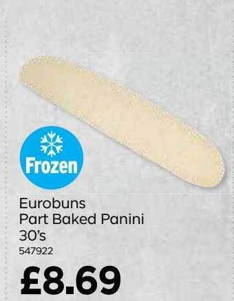 Bestway Eurobuns Part Baked Panini 30's offer