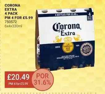 Bestway Corona Extra 4 Pack Pm 4 For £5.99 offer