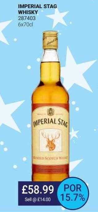 Bestway Imperial Stag Whisky offer