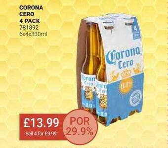 Bestway Corona Cero 4 Pack offer