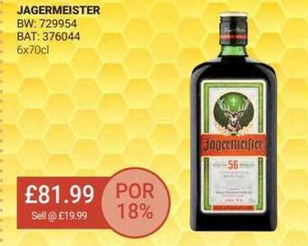 Bestway Jagermeister offer