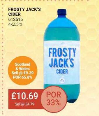 Bestway Frosty Jack's Cider offer
