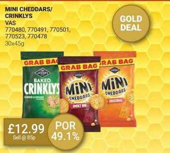 Bestway Mini Cheddars-crinklys offer