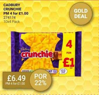Bestway Cadbury Crunchie offer