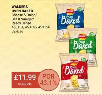 Bestway Walkers Oven Baked Cheese & Onion-salt & Vinegar-ready Salted offer