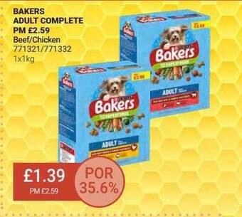 Bestway Bakers Adult Complete Beef-chicken offer
