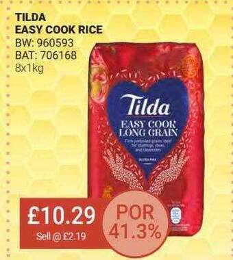 Bestway Tilda Easy Cook Rice offer