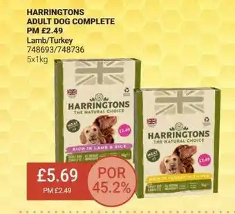 Bestway Harrington Adult Dog Complete Lamb-turkey offer