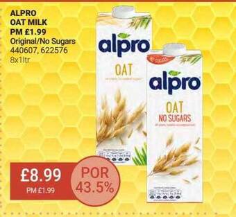 Bestway Alpro Oat Milk Original-no Sugars offer