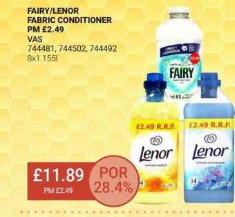 Bestway Fairy-lenor Fabric Conditioner offer