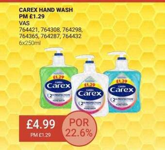 Bestway Carex Hand Wash offer