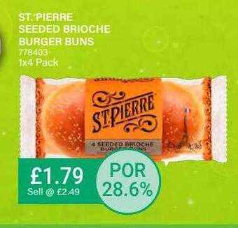 Bestway St. Pierre Seeded Brioche Burger Buns offer