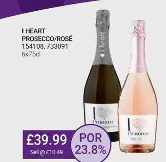 Bestway I Heart Prosecco-rosé offer