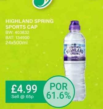 Bestway Highland Spring Sports Cap offer