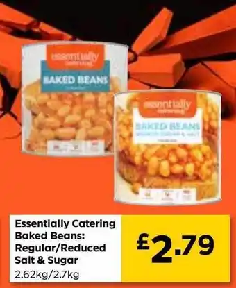 Bestway Essentially Catering Baked Beans: Regular - Reduced Salt & Sugar offer