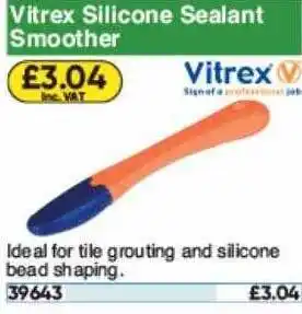 Toolstation Vitrex Silicones Sealant Smoother offer