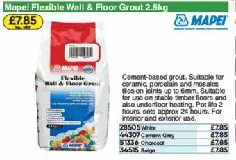 Toolstation Mapei Fexible Wall & Floor Grout offer