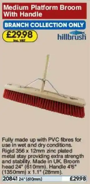 Toolstation Medium Platform Broom With Handle offer