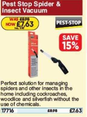 Toolstation Pest Stop Spider & Insect Vacuum offer