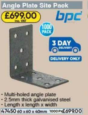 Toolstation Angle Plate Site Pack Bpc offer