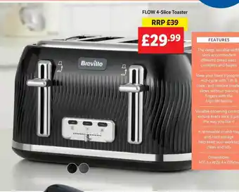 Lidl Breville Flow 4slice Toaster offer