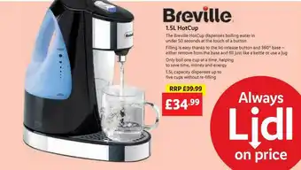 Lidl Breville 1.5l Hotcup offer