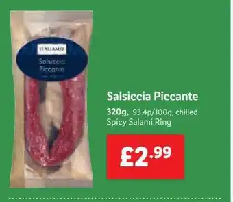 Lidl Italiamo Salsiccia Piccante offer