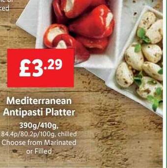 Lidl Mediterranean Antipasti Platter offer