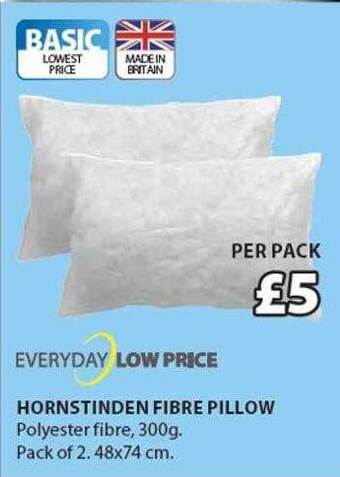 JYSK Hornstinden Fibre Pillow offer