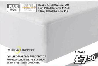 JYSK Quilted Mattress Protector offer