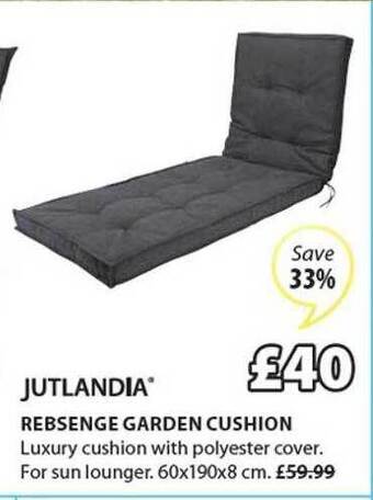 JYSK Rebsenge Garden Cushion offer