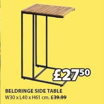JYSK Beldringe Side Table offer