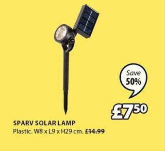 JYSK Sparv Solar Lamp offer